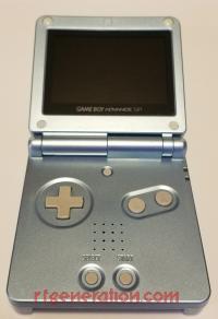 Nintendo Game Boy Advance SP Pearl Blue Hardware Shot 200px