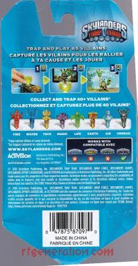 Skylanders Trap Team: Water Trap Outlaw Brawl & Chain - Target Exclusive Box Back 200px