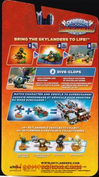 Skylanders SuperChargers: Dive Clops  Box Back 200px